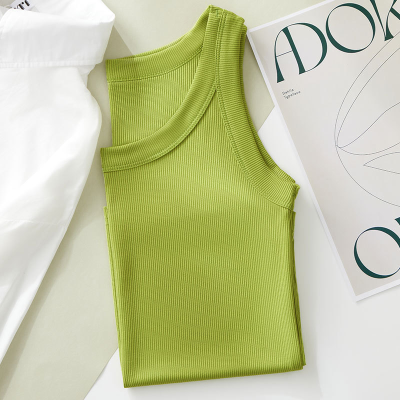 Threaded vest fruit green