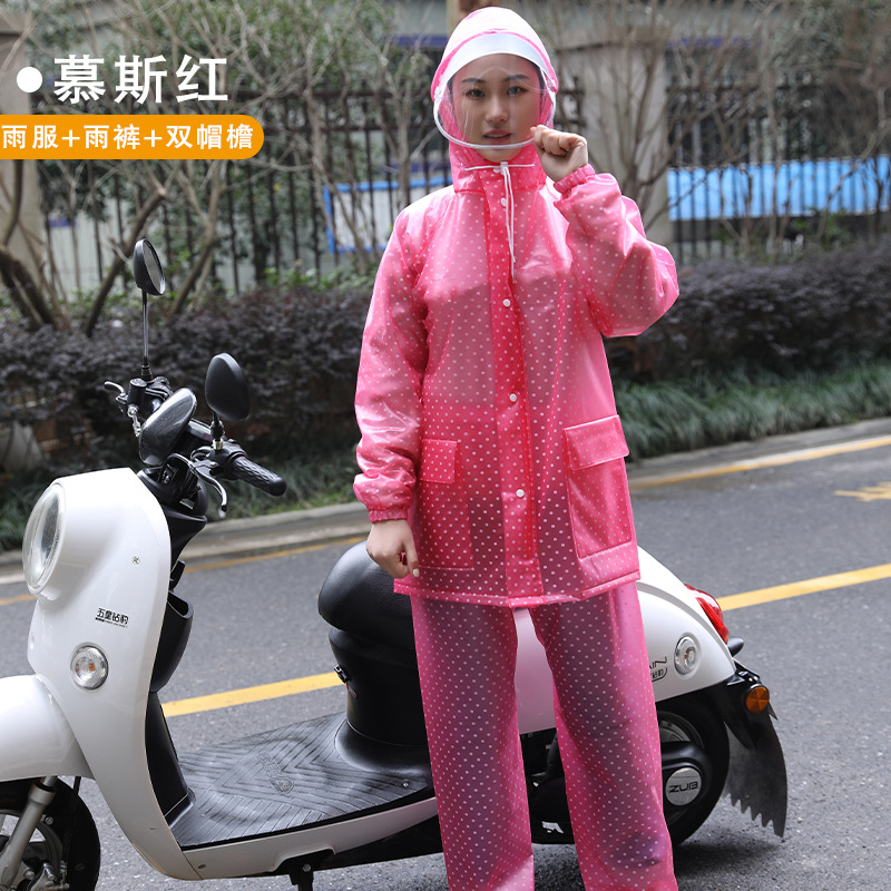 Impermeable adulto reflexivo split traje impermeable al aire libre ciclismo motocicleta eléctrica