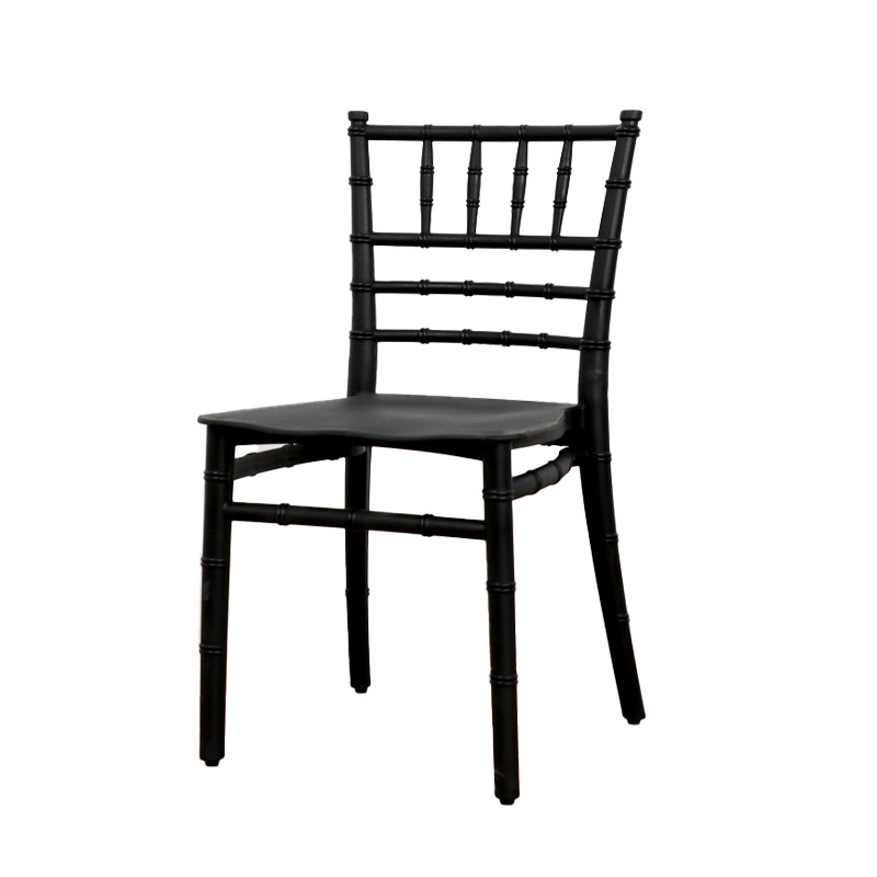 Silla de bambú PP Silla de ocio Silla de respaldo niños kindergarten silla de plástico al por mayor banquete de boda al aire libre Silla de hotel