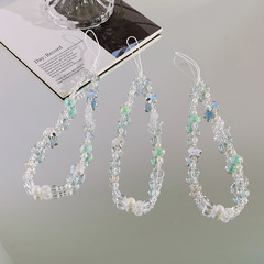 夏日海鹽星星手機掛繩手工串珠ccd鏈條小清新相機掛飾防丟繩女498