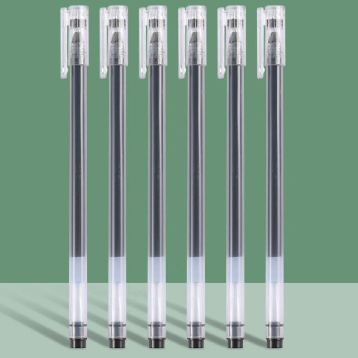 Una gran capacidad de alto valor de la cara de la pluma neutra puede escribir pluma de aguja completa negro rojo azul 0.5 estudiantes con pluma de firma de carbono