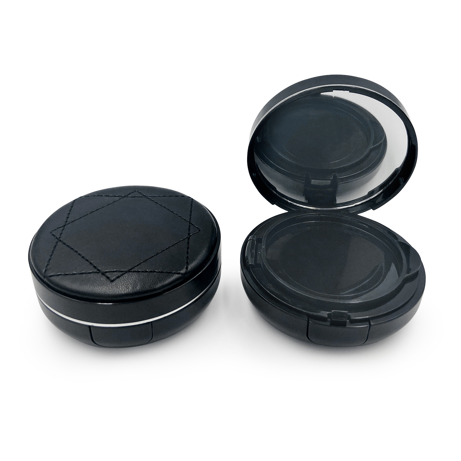 彩妆限量版新款迪家皮质气垫BB霜盒子空盒化妆品分装外壳包装包材