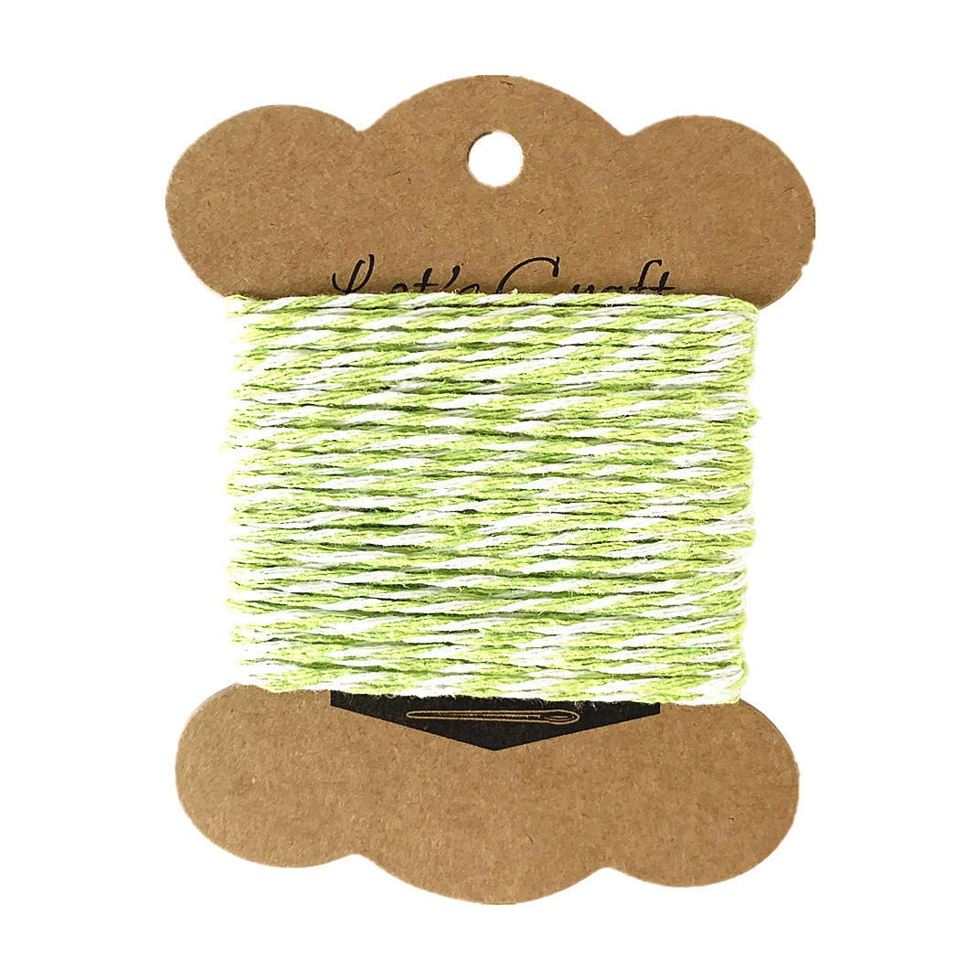 흰색 플러스 녹색 * 2mm 10 미터 카드