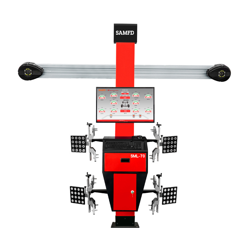 Venta directa de fábrica de SAMFD localizador de cuatro ruedas 3D equipo de posicionamiento de cuatro ruedas de precisión inspección de mantenimiento de neumáticos de automóvil