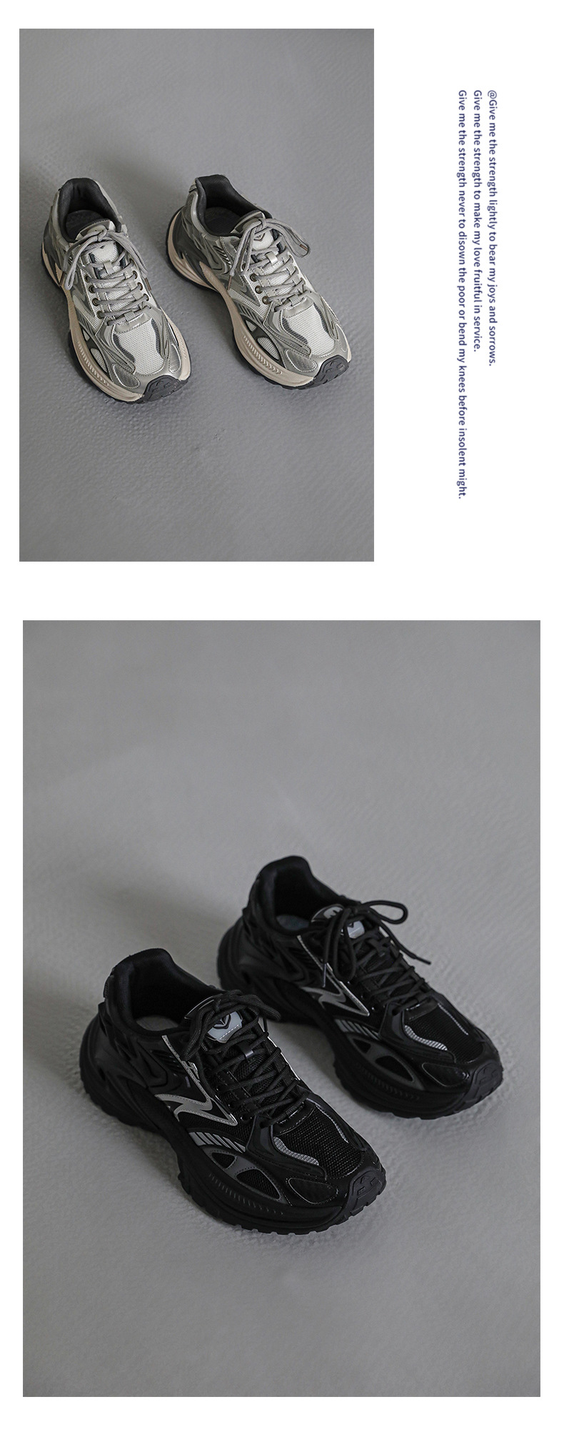 Men's Thick-soled Height-increasing Mesh Running Sneakers_voghion.com