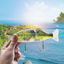 多节鱼硬饵PVC 软饵S形游姿鱼饵路亚ABS塑料渔具饵料批发海钓鱼饵