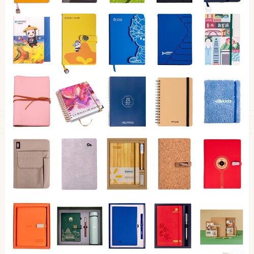 Notebook Gift Box Set Business Meeting Record Soft Leather Notebook with Thickening