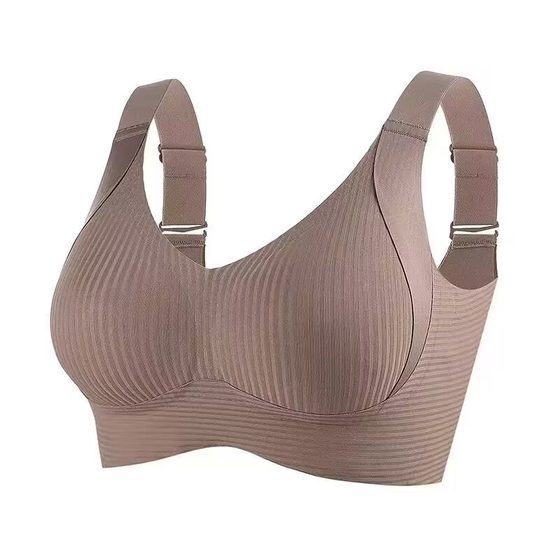 Cross-border plus size Traceless Underwear Women's Large Chest Small Gathering Anti-sagging Bra Women's Bra Women's Underwear