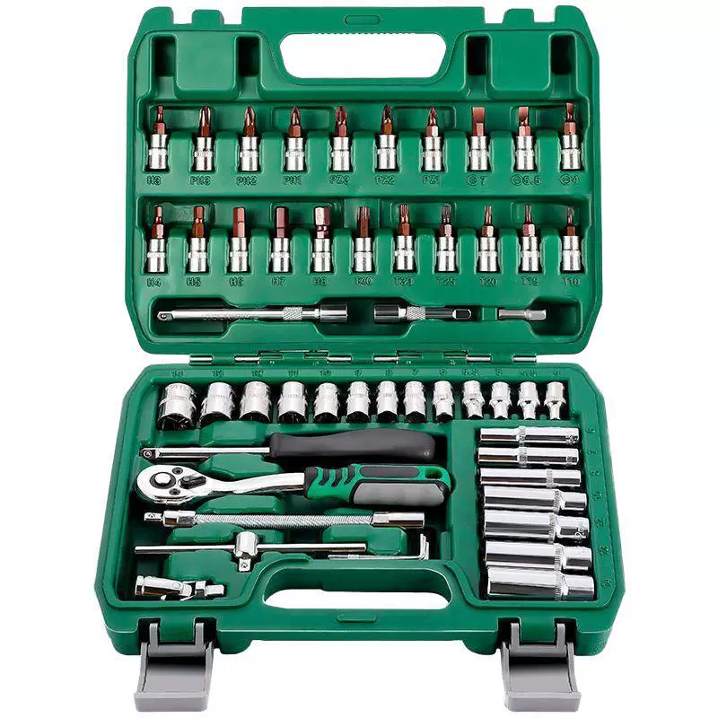 Tools set, wrench, 53 pieces