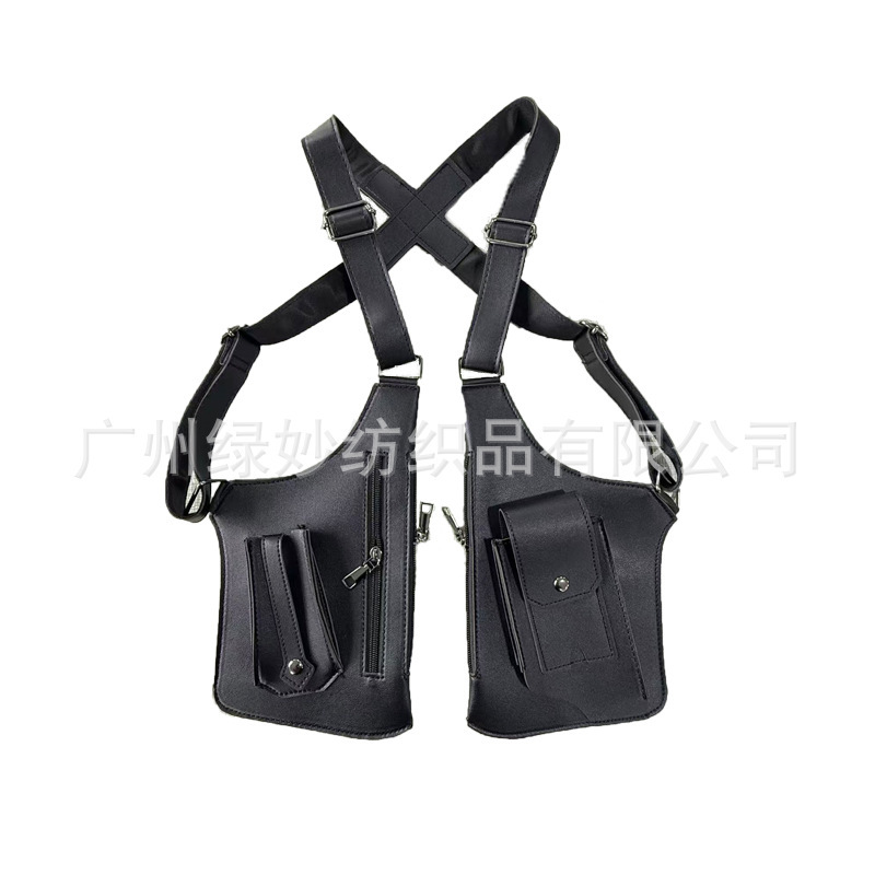 Cross-Border New Men's Suspender Vest Bag Outdoor Tactical Bag Invisible Armpit Anti-Theft Bag Sports Fashion Backpack