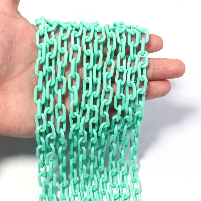 カラーアクリルチェーンバックルストラッププラスチックチェーン装飾バックルチェーン diy 手作りジュエリーアクセサリー|undefined