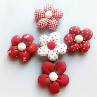 Новая ткань цветочный бант маленький цветочный детский шапка крутой маленький кролик заколка для волос DIY аксессуары сумка