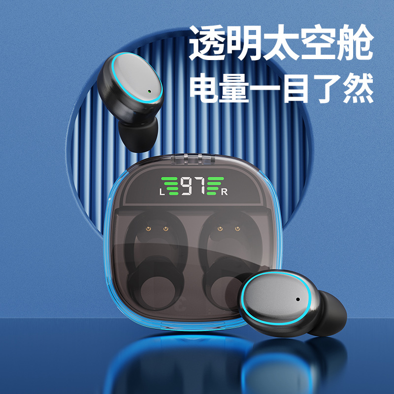 Temu Hot Sale Transfronterizo X1 auriculares inalámbricos Bluetooth tipo de reducción de ruido en el oído deportivo pantalla digital privada modo táctil nuevo TK