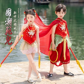 童汉服;儿童表演服;童套装