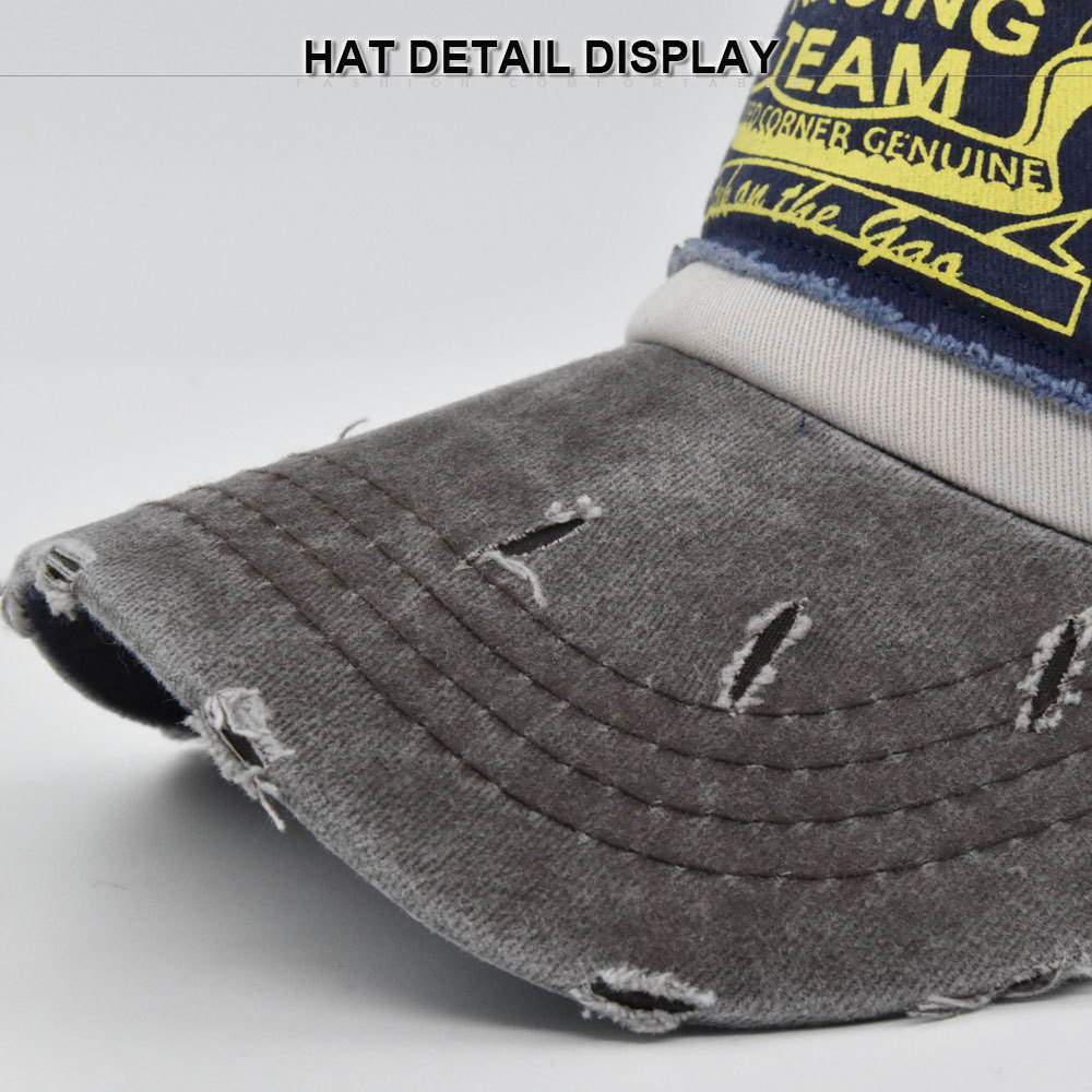 Graffiti Motors Printed Baseball Cap With Duckbill Design_voghion.com