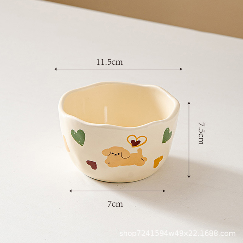 사랑스러운 강아지 4.5inch 그릇