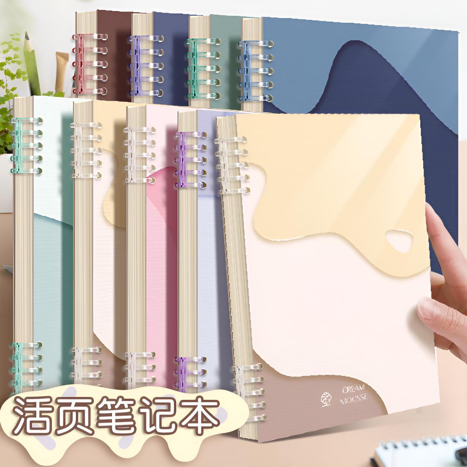 Laptop, removable book, notebook for students, tear-off sheet, increased thickness