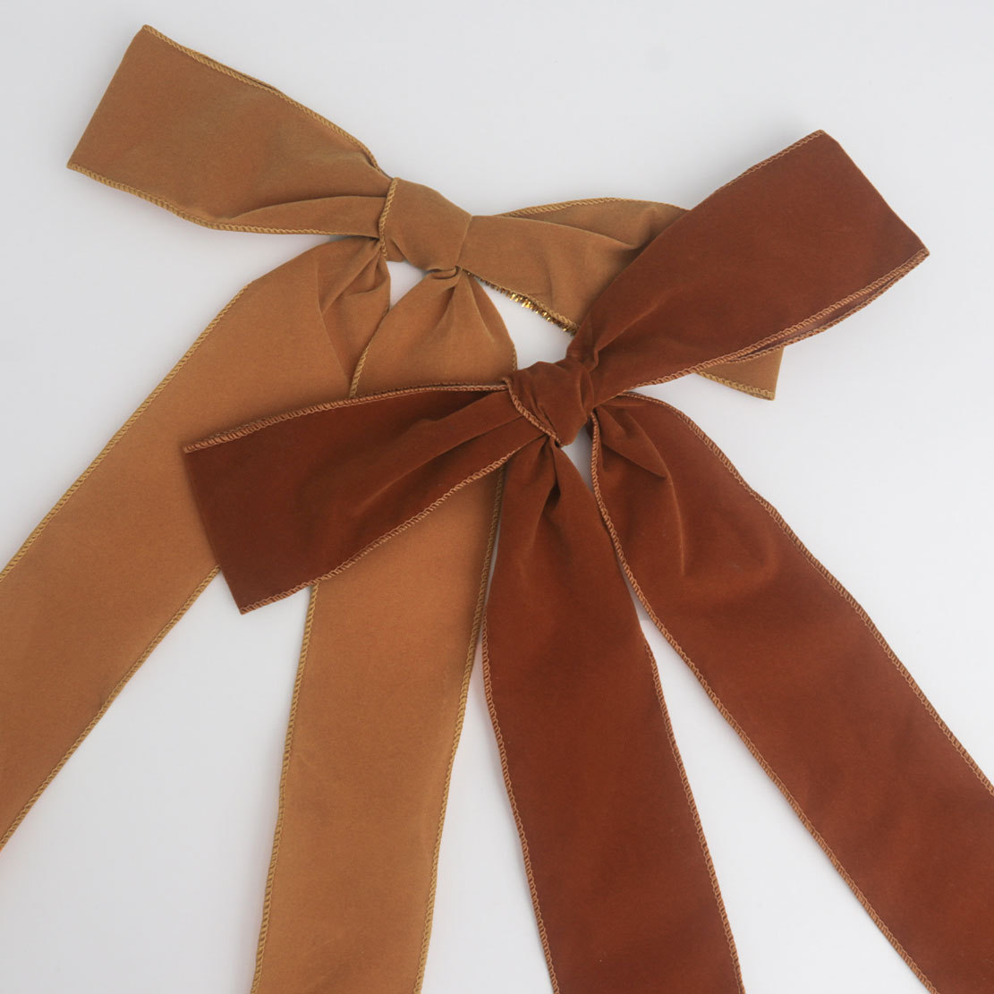 cross-border hot selling christmas lint bowknot handmade diy christmas tree ceiling gift box decorative wrapper bow