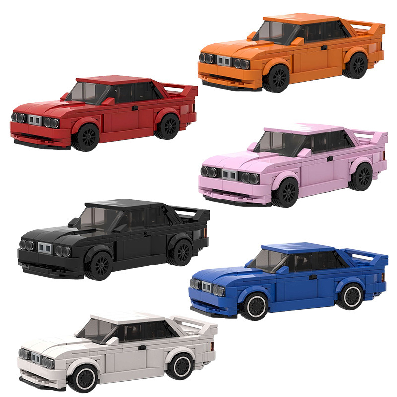 Cross-Border Hot-Selling Moc Racing Car Colorful E30 M3 Compatible with Lego Educational Building Blocks Set 8-Piece Car Model Cross-Border Hot-Selling Moc Racing Car Colorful E30 M3 Compatible with Lego Educational Building Blocks Set 8-Piece Car Model