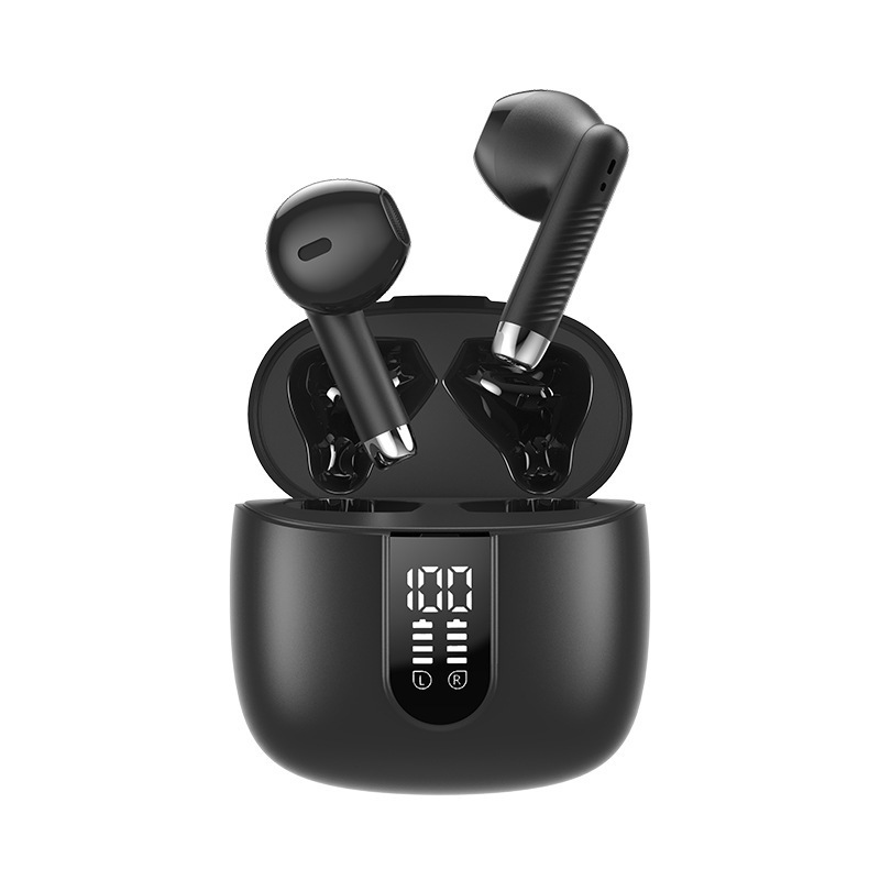 高解像度デジタルディスプレイ搭載、完全ワイヤレスBluetoothヘッドセット5.3、インイヤー型TWS、通話ノイズキャンセリング、ステレオサウンド、越境EC対応、IPX7防水|undefined