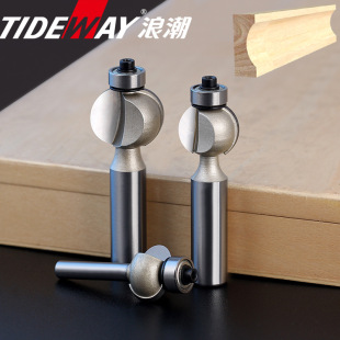 Wave woodworking cutter convex edge nail cutter open arc cutter with bearing trimming machine woodworking milling cutter