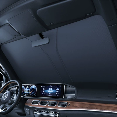 Car snow shield: sunshade cover for the front windshield