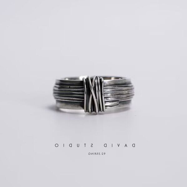 Brand retro matte fashionable ring handmade