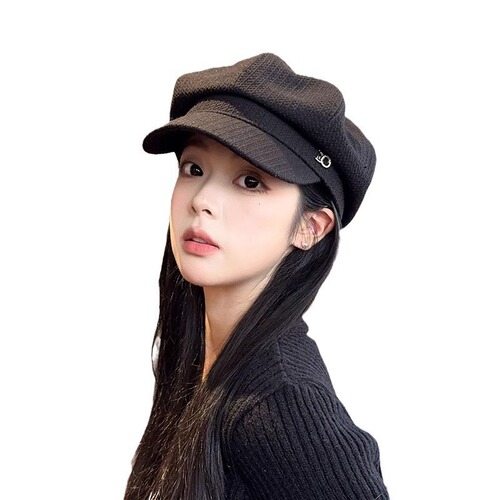 Bowler Hat for Women - Autumn/Winter British Retro Sun Hat - Newsboy Hat - Korean Style - Stylish and Sweet Octagonal Hat