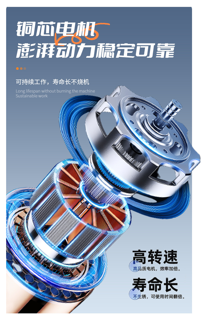 Customized Wireless Car Washing Machine, Portable High-Pressure Water Gun for Cars, High-Power Lithium Battery, Household Electric Car Washing Tool