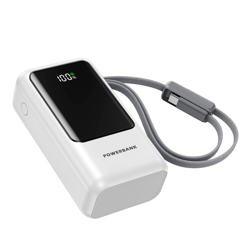 新しい高速充電 22.5 ワット内蔵ケーブル 10000 mAh ポータブルデジタルディスプレイモバイル電源 Douyin ホット販売パワーバンク|undefined
