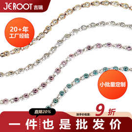 锆石磁石钛钢手链欧美Bracelet网球链链条不掉色不锈钢排钻