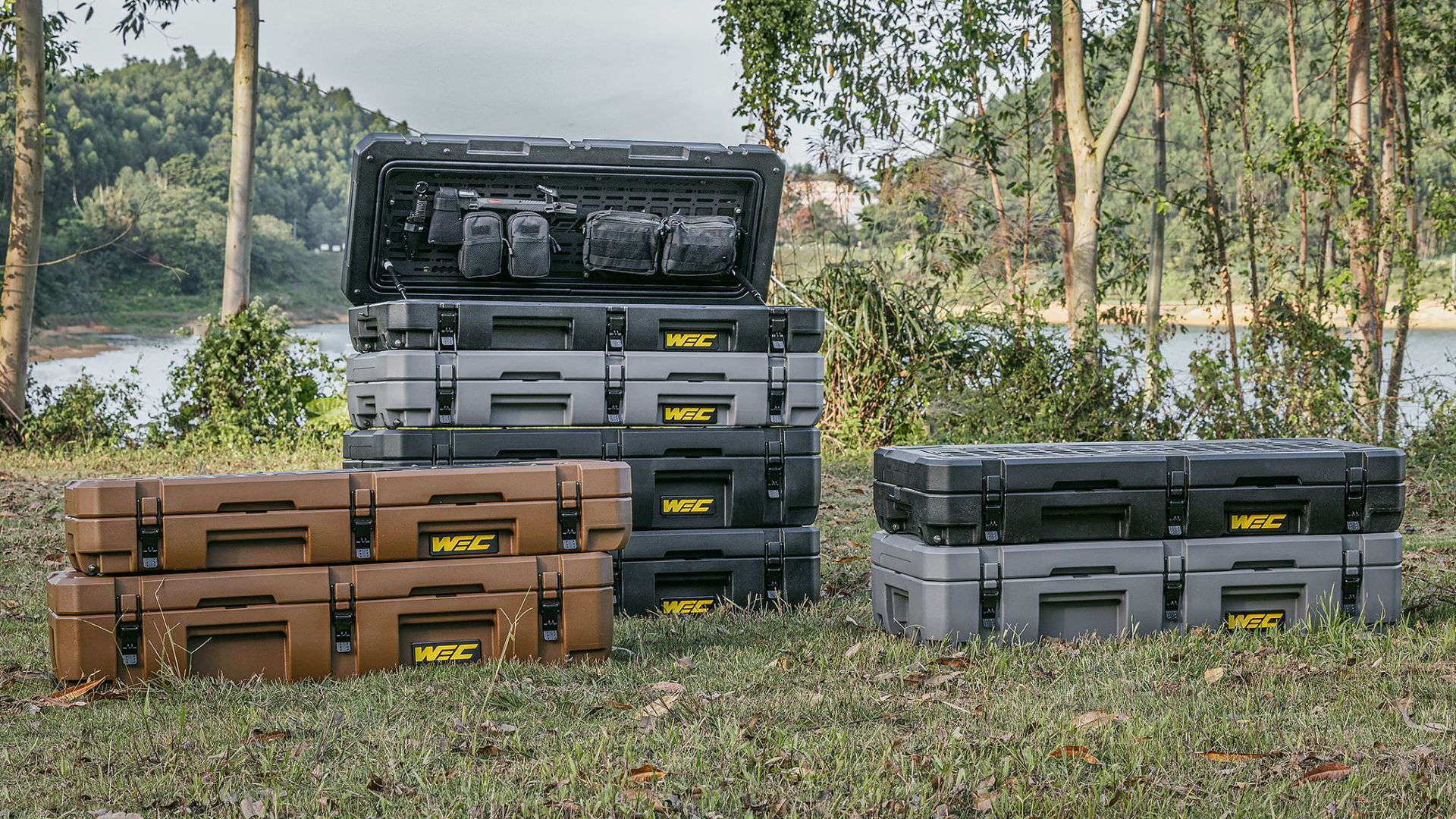 WEC equipment box, roof luggage box, outdoor tactical box, off-road modification, camping universal storage box, organizer box