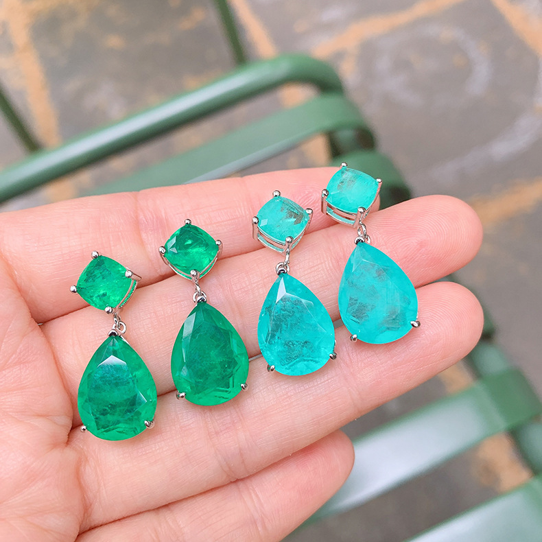 8g Weight Drop Earrings Classification 1 Pair Quantity Birthday Occasion Artificial Gemstones Material Geometric Pattern Women'S Gender Retro Style Retro Geometric Artificial Gemstones Women's Drop Earrings 1 Pair 13