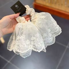 大版高級感気質黒透明二重レーススカート小腸輪は発毛量が多いです。