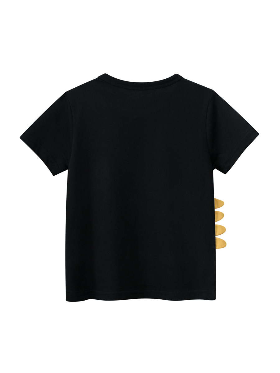 Ropa para niños coreanos marca de moda para niños camiseta de manga corta para niños 27kids verano nueva ropa de bebé para hombres top de dinosaurio de dibujos animados