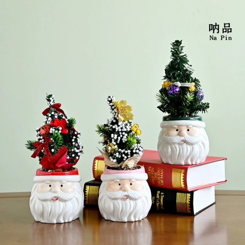 Керамические цветочные горшки Napin Санта-Клауса, предметы интерьера, экспортные трансграничные специальные креативные рождественские цветочные горшки