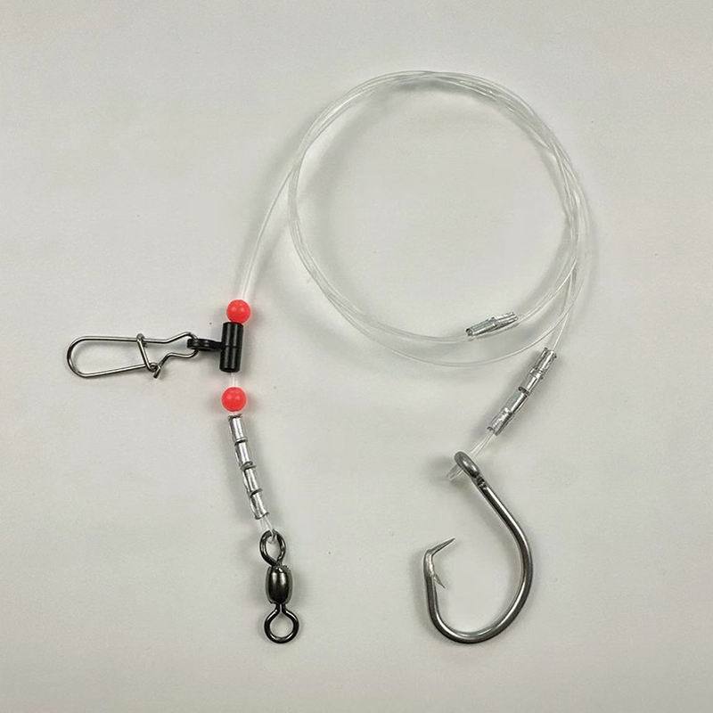 Cross-Border Export of Amazon Stainless Steel Large Grouper and Tuna Hook Fishing Rigs for Surf Fishing