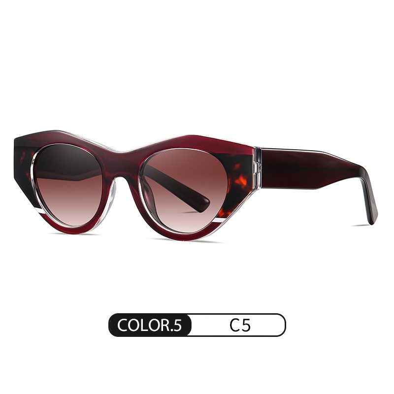 Nueva lente polarizada de placa hecha a mano S26104 gafas de sol europeas y americanas para mujer, gafas anti-azules populares de moda