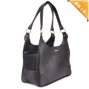 Breathable Foldable Handbag Pet Bag Going Out Carrying Bag Cat Bag Pet Bag Dog Bag PU Leather Cat Bag Supplies