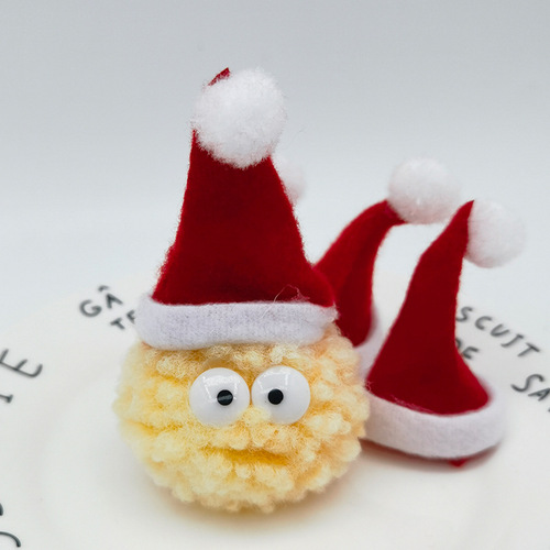 Mini Christmas Hat Non-woven Christmas Decorations Lollipop Finger Hat Cover Children's Creative Headwear Accessory