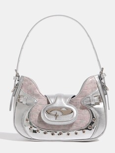 Small design shoulder bag, underarm bag, one-shoulder bag, crocodile print