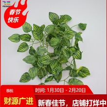 常绿藤条葡萄叶藤蔓仿真植物 2米小仿真叶绿叶子假植物爬山虎叶藤