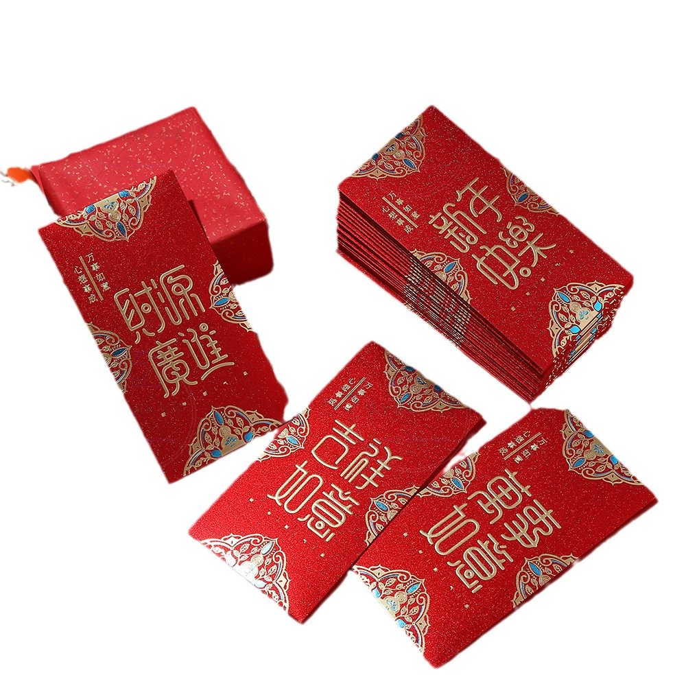 Китайский стиль красный конверт, стиль Douyin, красный конверт года Змеи, spot, новый год, национальный тренд, красный конверт, свадебный креативный штамп, деньги на Новый год, оптовая продажа