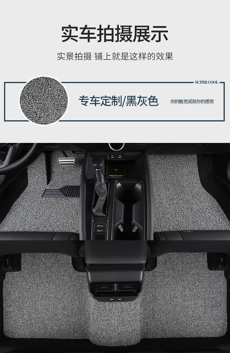 Suitable for Volkswagen Magotan/Magotan Gte Wire Ring Floor Mats 07-25 Anti-Slip, Wear-Resistant, Waterproof and Durable Special Floor Mats