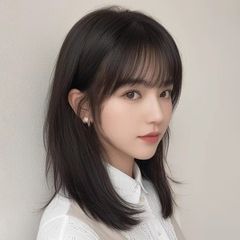 假发女长发全头套夏季轻薄锁骨发真人发丝自然减龄中长发假发头套