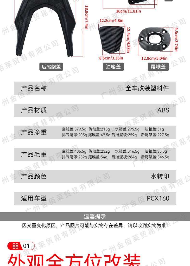 Suitable for Pcx160 Motorcycle Exhaust Pipe Heat Shield, Retro Modification Accessories, Heat Shield Wholesale