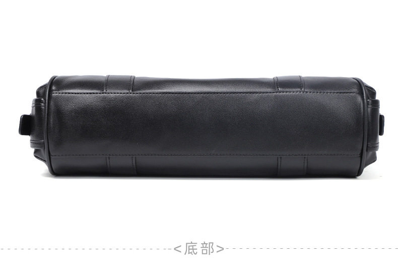 Túi xách tay nam da bò lớp đầu 15.6 inch dạng cặp công sở 39×7.5×28 cm — Màu đen chi tiết 17