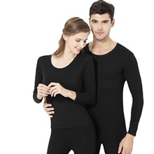 德绒秋衣秋裤薄款加绒加厚打底裤线裤男士套装女士保暖内衣保暖裤