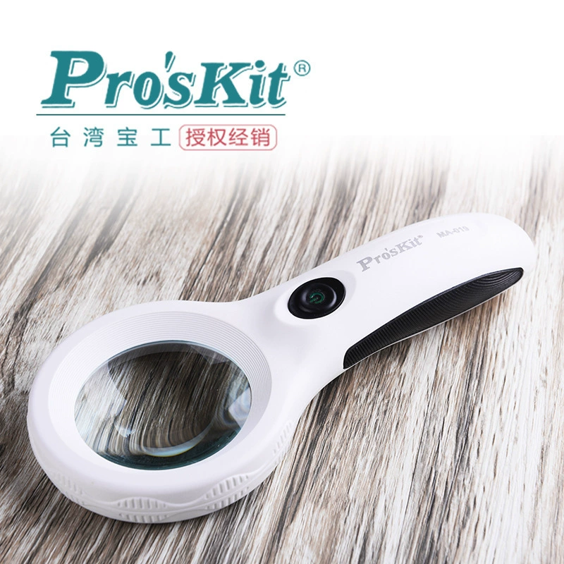 Тайвань Baogong MA-019 3X ручной светодиодный светильник с увеличительным стеклом, ручной увеличительный стеклянный светильник, портативный портативный