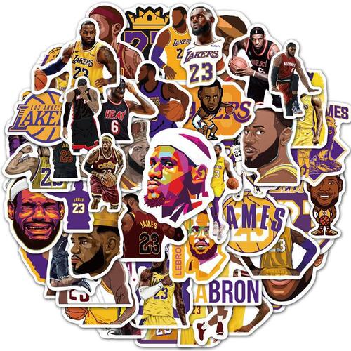 Basketball, football, baseball and rugby star collection stickers, laptop phone cases, suitcases, skateboard stickers